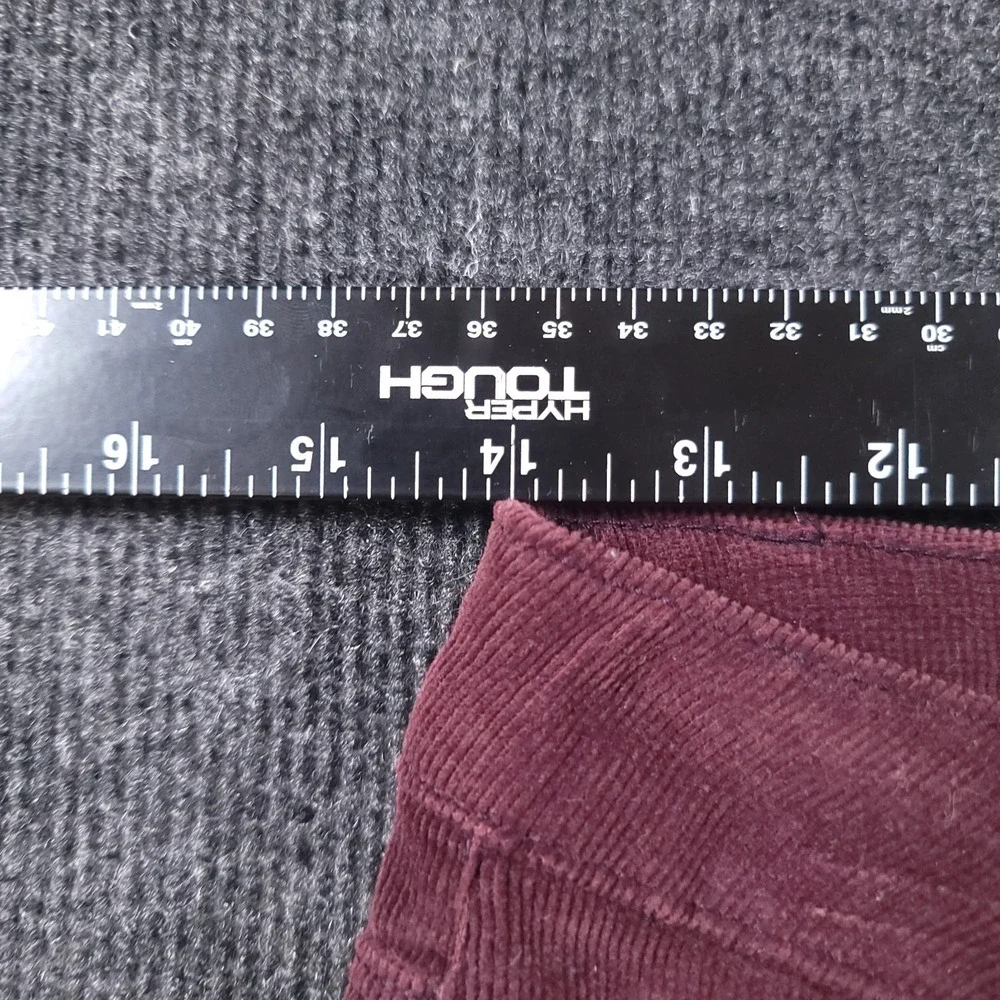 Zara Basic Women's Corduroy Skinny Pants‎ Burgundy Size 4